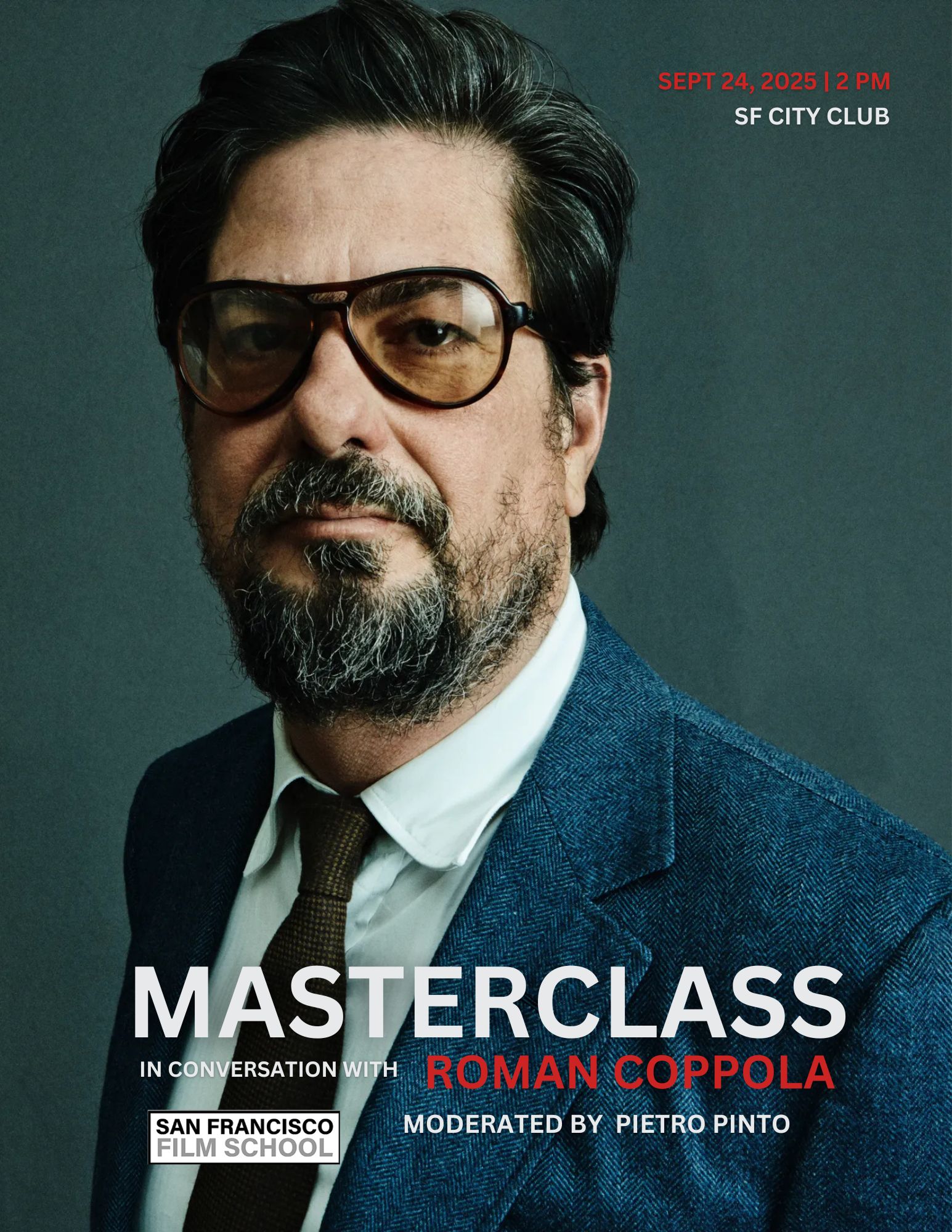 Masterclass with Academy Award–nominated Filmmaker Roman Coppola
